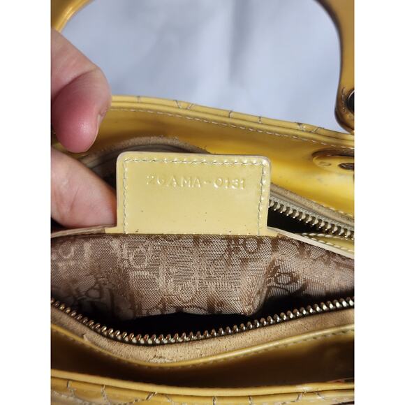 US Based Authentic Christian DIOR Lady Cannage Patent Leather Bag Shoulder strap - Picture 12 of 13